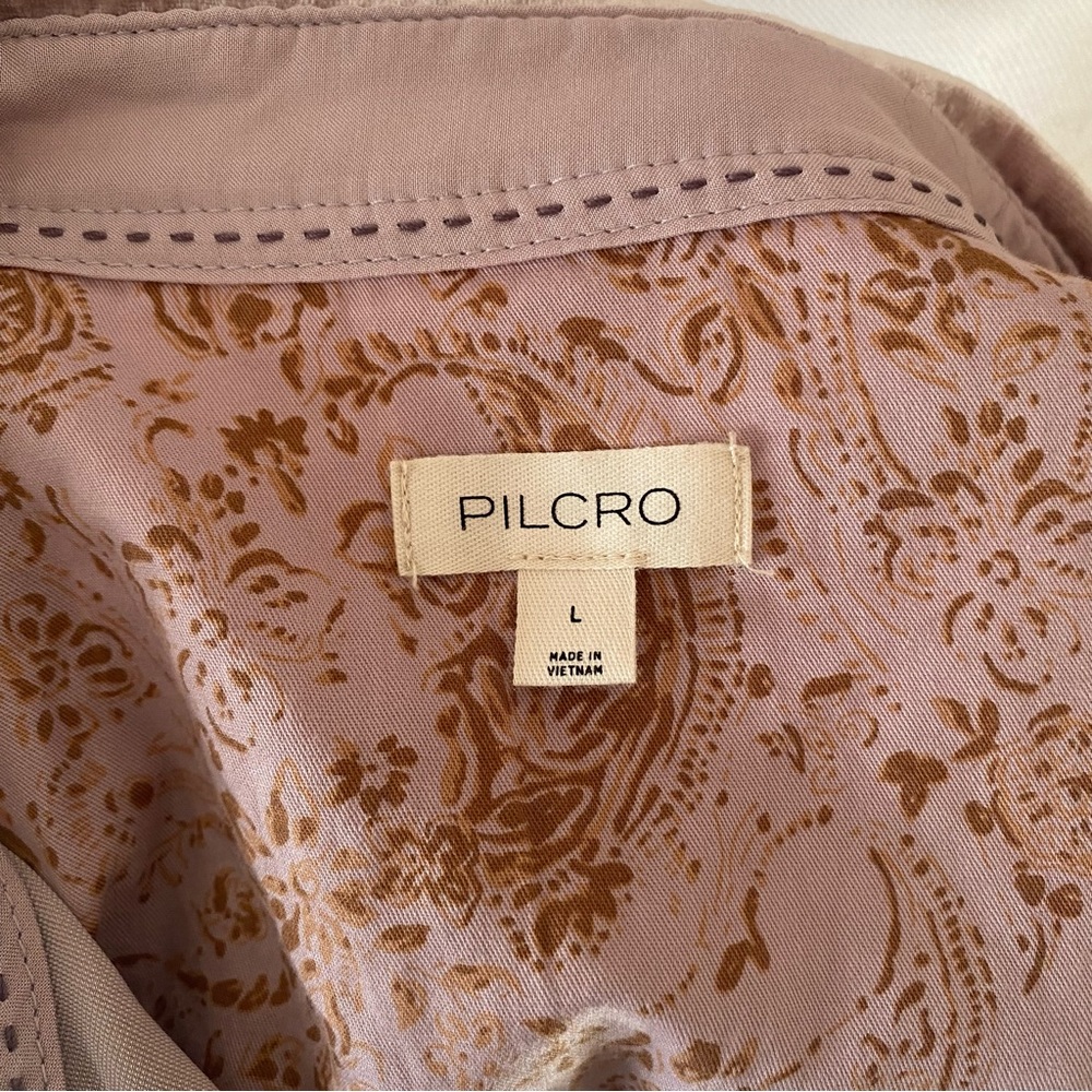 Pilcro Anthropologie Velvet Button Down Shirt - Picture 6 of 6